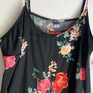 Old Navy, strap tank top, floral, XL
